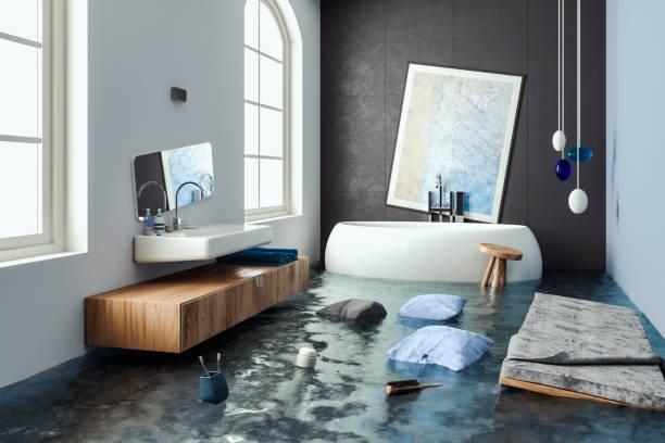 Water damage restoration process in Highlands, TX